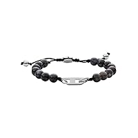 Diesel Bracciale Per Uomo Perline, Bracciale Multi Semi-Prezioso 170