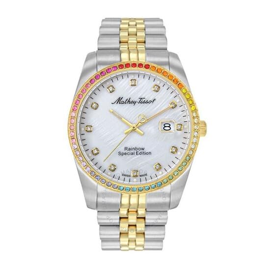 Mathey-Tissot Stainless Steel White Dial Analog Watches for Men-H809Bqyi, Multi-Color Band (B0C8N4XSX2) Amazon Price History, Amazon Price Tracker