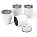 ANPHSIN Stainless Steel Wine Tumbler with Lid (Set of 4) - Unbreakable Insulated Stemless Wine Glasses 10 OZ