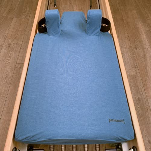 Reformerfit Pilates Towel/Cover With Total Coverage For Most Reformer Types - The Universal - Fitted End (True Blue Denim) #TOP5