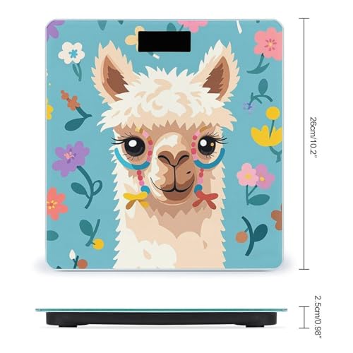 Balanza digital de baño con patrón Alpaca precisión alta miniatura 2