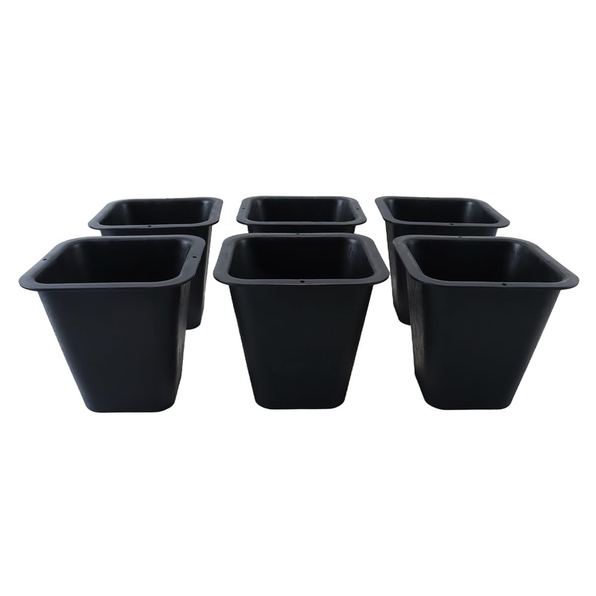 Elevadores de muebles para facilitar la limpieza, juego de 6 pulgadas en plástico negro