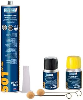 REJEL DINITROL 501 FAST CURE WINDSCREEN FITTING KIT BONDING ADHESIVE GLUE SEALANT