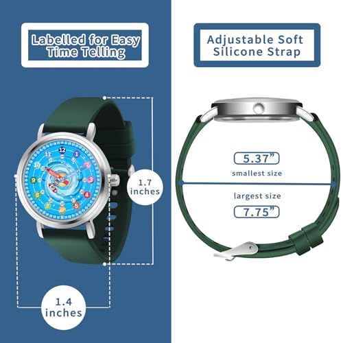 Blisshour Kids Watch - Analog Watches for Kid - Astronaut for Boys Girls Ages 7-10, 8-12, Learning Time Teaching Tool2