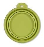 Cider Mills Petmate 23370 Silicone Round 3-Cup Travel Bowl for Pets, Go-Go Green