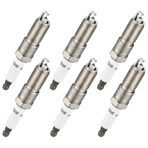 Image of BDFHYK Iridium Spark Plugs LZTR5AGP Compatible with Jeep Wrangler, Compatible with Dodge Grand Caravan, Pacifica Town & Country Voyager, VW Routan 3.3L 3.8L V6 Replacement for 3381 Set of 6