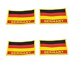 pes 2018 wm patch 4 X Aufnäher GERMANY 4 X GERMANY Aufnäher Abzeichen Patch 9 X 6,5 CM
