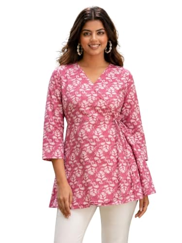 Image of feranoid Women Cotton Angrakha Kurti