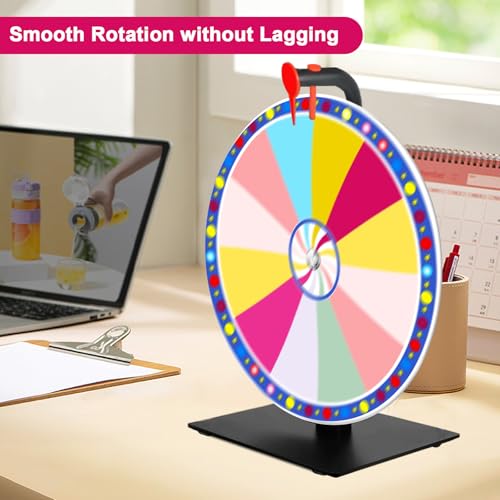 Roue de prix de 30,5 cm colorée robuste pour roulette de table de pub et salons