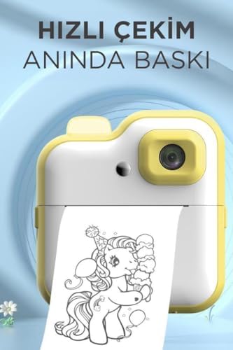 Torima TRM-CMR15 Sarı Dijital Video Kayıt Fotoğraf Çocuk Kamerası Anlık Termal Resim Kağıt Baskılı Yazıcı - Görsel 2