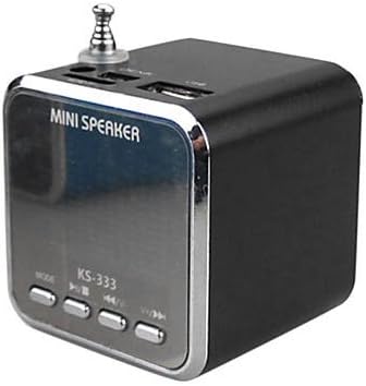 Black Color Ks-333 Rechargeable Usb Disk & Tf Card Mp3 Player Speaker With Fm (4W)