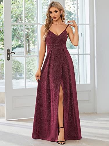 Ever-Pretty-Vestido-de-Gala-A-linea-Escote-en-V-sin-Respaldo-Corte-Imperio-Abertura-sin-Hombros-Elegantes-Burdeos-40