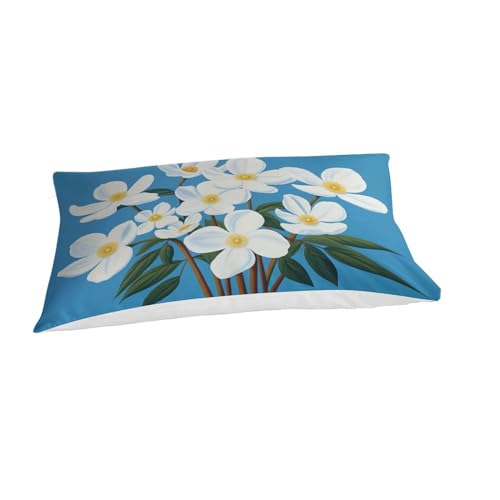 Housse de couette microfibre à fermeture éclair imprimé floral 3D - 6