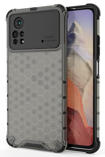 Image of Glasgow Back Case Cover Designed for Poco X4 Pro 5G - Black