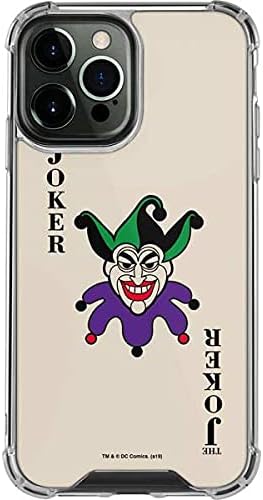 Skinit Clear Phone Case Compatible with iPhone 13 Pro Max - Officially Licensed DC Comics The Joker Calling Card Design