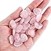 50Pcs Rose Quartz Heart Crystals, 0.8 Inch Heart Stones Bulk, Mini Healing Stones Rocks Hearts Shaped Worry Stone for Women Girlfriend Valentine's Day Gift Wedding