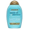 OGX Extra Strength Hydrate & Repair + Argan Oil of Morocco Conditioner for Dry, Damaged Hair, Cold-Pressed Argan Oil to Moisturize Hair, Paraben-Free, Sulfate-Free Surfactants, 13 Fl Oz