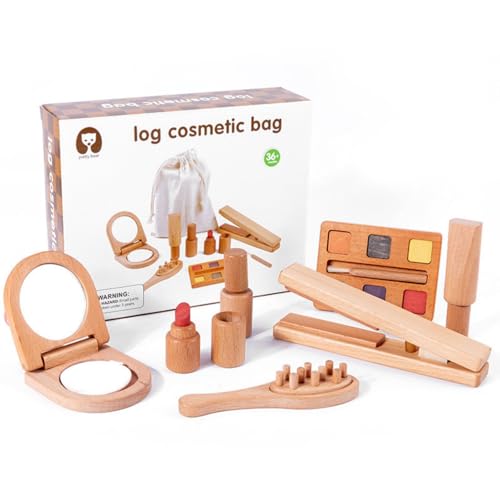 predolo Kit Sanitario Infantil de Madera Educativo Set de Doctor de Madera Estimula la Imaginación para Niñas, Niños, Guardería