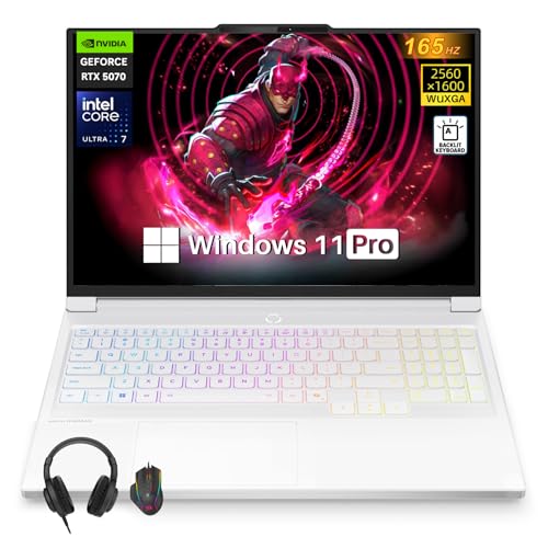 Image of Lenovo Legion 7i Gaming Laptop, NVIDIA GeForce RTX 5060, 16 inch 165Hz 2.5K 500Nits OLED Display, Intel Ultra 7 255HX, 32GB DDR5 5600MT /s, 2TB SSD, Wi-Fi 7, Backlit KB, Windows 11 Pro, Accessories