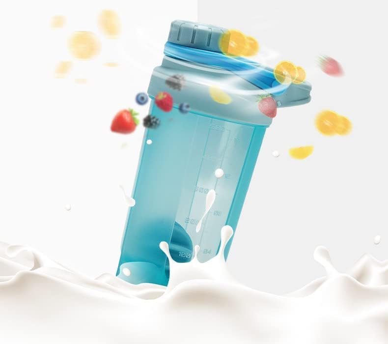 Miniatura 6 de EBAT Botella agitadora verde claro con elegante diseño mecánico (tapa giratoria con cierre y brazo delgado fijo antifugas, bucle grande Moden),