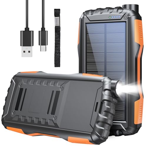 Solar Power Bank, 46800mAh Portable Charger, USB C Fast Charging Battery Pack, PD18W QC 3.0 Phone Charger with Flashlight, Outdoor Waterproof Power Bank 3 Charging Port for iPhone Samsung Laptop Solar Power Bank, 46800mAh Portable Charger, USB C Fast Charging Battery Pack, PD18W QC 3.0 Phone Charger with Flashlight, Outdoor Waterproof Power Bank 3 Charging Port for iPhone Samsung Laptop