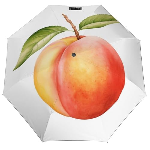 Parapluie pliant motif pêche aquarelle grand diamètre résistant au vent