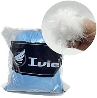 Ivie 1 lb Natural 100% Goose Down Filling for Pillow Jacket Bulk Down 850+ Fill Power