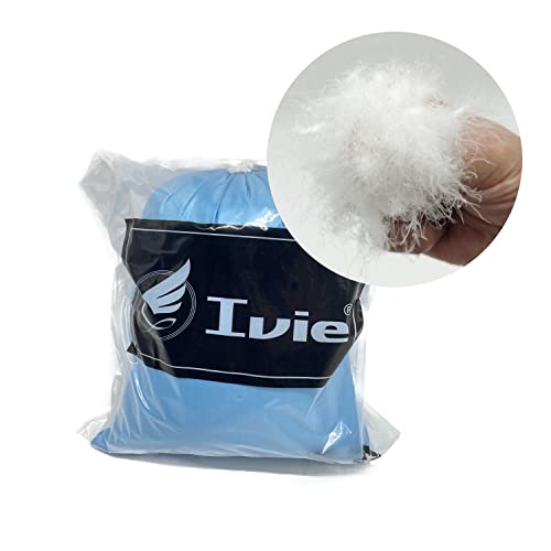 Ivie 1 lb Natural 100% Goose Down Filling for Pillow Jacket Bulk Down 900 Fill Power