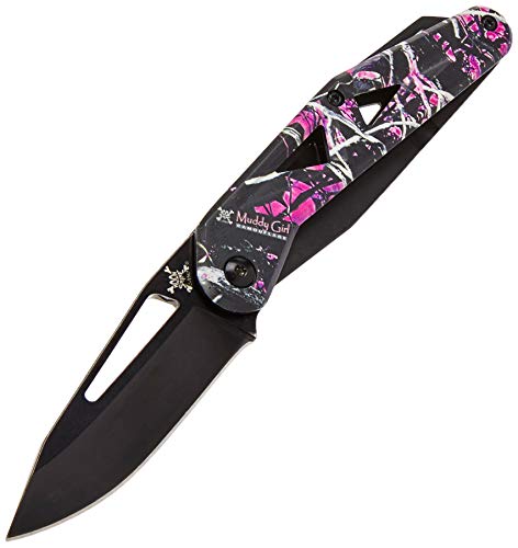 Moonshine Muddy Girl Quick Flip Body Lock Folder, Camouflage, One Size (91-M46CP)