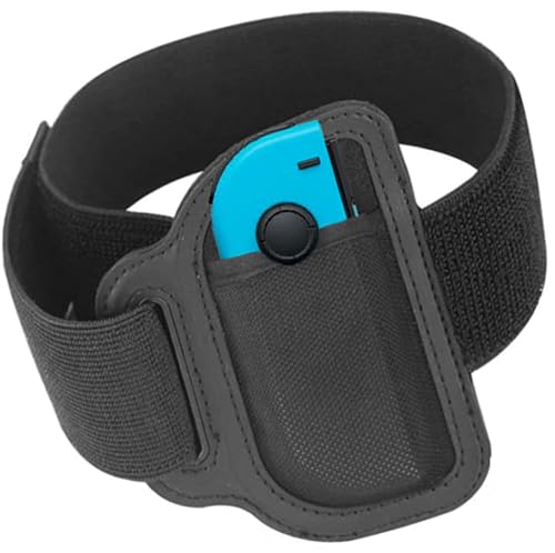 JoyHood Correa para Pierna para Controladores Switch/Switch OLED Joy-con, Accesorios de Juego para Switch Sports Play Soccer/Ring Fit Adventure, Correas Elásticas Ajustables para Piernas Switch