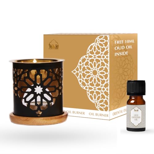 Dukhni Brass Oil Burner for Aromatherapy and Relaxation