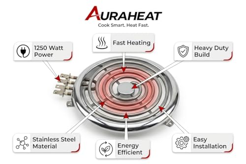 Image of G Coil Stainless Steel Electric Element 2000 Watt Heavy Duty | 7 Inch (Approx) Heating Coil | Fast Heating, Durable & Energy Efficient