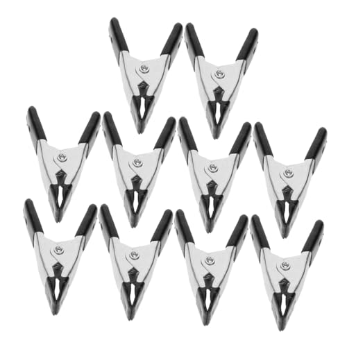 ASAKKURA 10個ミニスプリングクランプ 強力メタルクリップ 小型バックドロッ