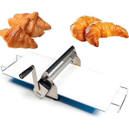 Sfogliatrice per impasto, spessore regolabile per un facile arrotolamento, perfetta per panetterie e cucine commerciali