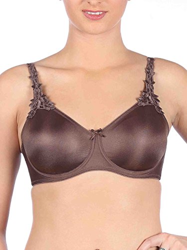 Image of Triumph International Women's Non Padded | Underwired | Minimizer 40G Chocolate Brown | Full-Coverage Bra | Pack of 1