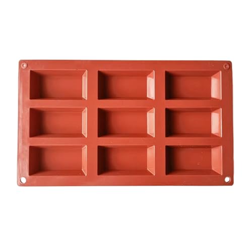 Generisch Molde de Chocolate de Silicona Molde de Chocolate Molde para Pastel Para Hornear, Molde De Silicona Cuadrada Antiadherente, Molde para Pasteles Para Chocolate, Mousse