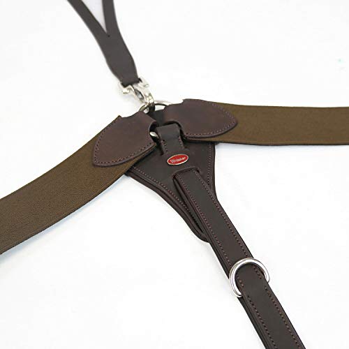 John Whitaker Ready to Ride V Check Breast Plate Cob Havana