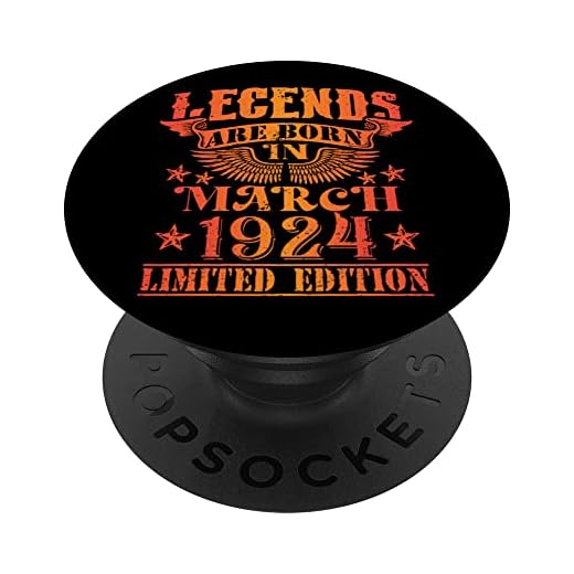 Cumpleaños Marzo 1924 Edición Limitada Regalo February PopSockets PopGrip Intercambiable