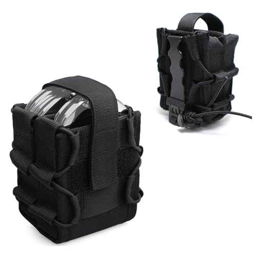 Double Handcuff Pouch ASP Handcuff Case for Vest Molle Handcuff Holster for Duty Belt Handcuff Holder Fit Asp Handcuff/Hinged Handcuff/Chain Handcuff/Folding Rigid Handcuff