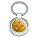 Rustic Distressed New Mexico State Flag Keychain Classy Round Chrome Plated Metal
