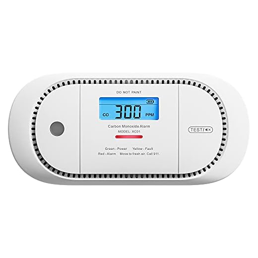 X-Sense Carbon Monoxide Detector Alarm with Digital LCD Display, Replaceable Battery CO Alarm Detector with Peak Value Memory, XC01-R