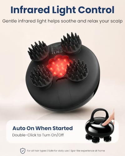 Image of COMFIER IPX7 Waterproof Scalp Massager, 8-Claw Head Massager, 3 Modes