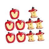 Accessoires de pommes miniatures : les mini pommes incomplètes présentent une finition soignée avec des détails incroyables qui peuvent être vus n'importe où, faux fruits miniatures