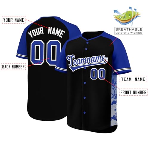 Personalized Baseball Jersey with Custom Name Number Logo Printed Stitched Sport Shirt for Youth Men Women miniatura 2