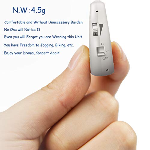 LAIWEN Digital Hearing Amplifier BTE Rechargeable RIC Sound Voice Amplifier with Volume Control, Noise Reduction Feedback Cancelling, for Adults and Seniors, Fit to Either Ear - Thumbnail 7