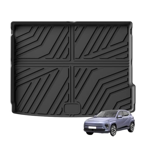 Tapis coffre Kona Electric anti-rayures lavable fini la moquette abîmée en voiture