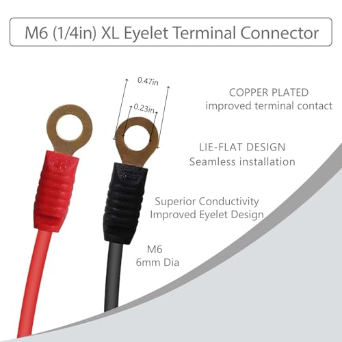 Image of 4-Pack GC002 X-Connect M6 Eyelet Terminals Fit for NOCO Battery Chargers
