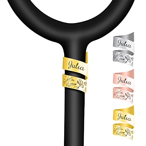 Stethoscope ID Tag Personalized Stethoscope Name Tag for Nurses Stethoscope Charms, Custom Name Tag Nursing ID Charm Nurse Accessories Nurses Week Graduation Gift for Doctor Nursing Student