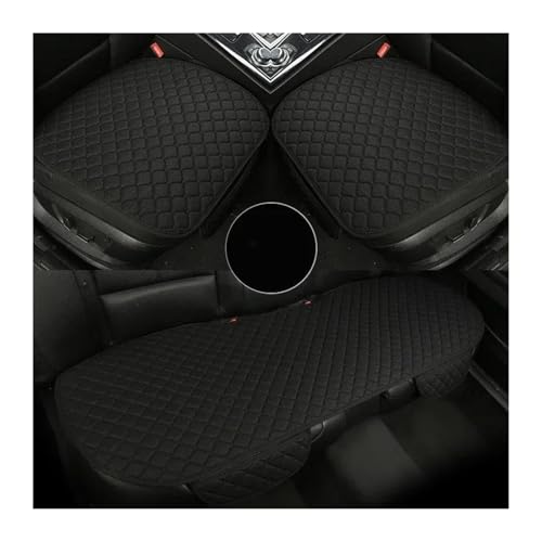 カーシートカバー に適合する インフィニティ FX35 ESQ EX25 JX35 M25 M35用アクセサリー ユニバーサルカーシートカバー コットンリネンクッション シートクッション(黒)