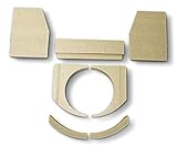 Passgenaue Ersatzteile - Alle Steine haben exakt die passenden Maße und Formen für den Brennraum des HWAM Ravel Kaminofens, bitte achten Sie hierbei darauf, ob es verschiedene Ausführungen gibt